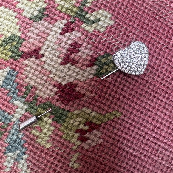 Crystal Heart Stick Pin - Picture 4 of 5